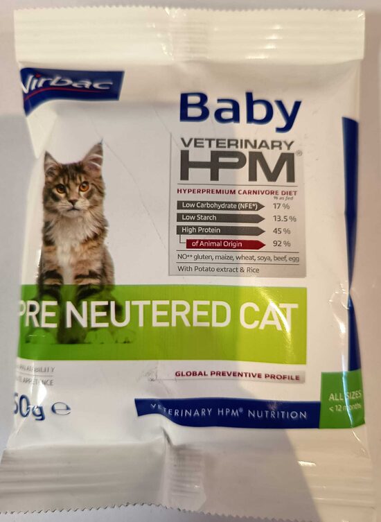 Virbac Cat PARAUGS (Baby Pre Neutered) 50G